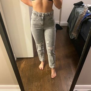 Zara high rise mom jean